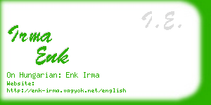 irma enk business card